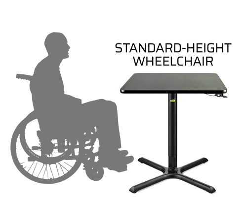 Wheelchair Height Chart - Standard