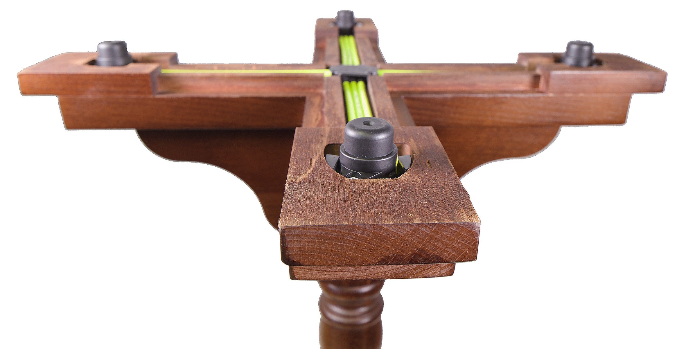 FLAT's self-stabilising technology is located underneath the table base